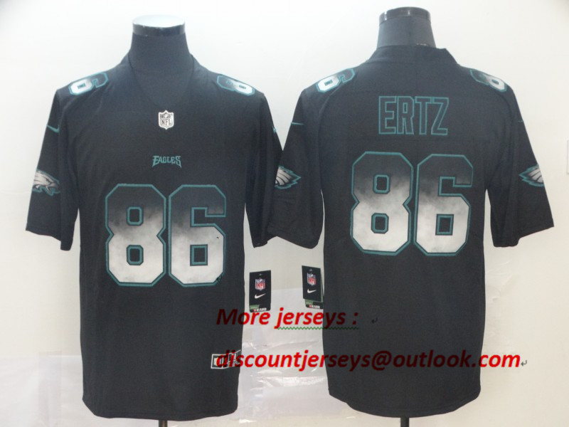 Eagles 86 Zach Ertz Black Arch Smoke Vapor Untouchable Limited Jersey