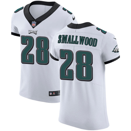 Nike Eagles #28 Wendell Smallwood White Men's Stitched NFL Vapor Untouchable Elite Jersey Nike Eagles #28 Wendell Smallwood White Men's Stitched NFL Vapor Untouchable Elite Jersey