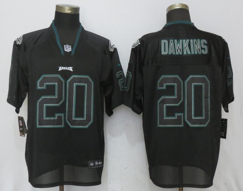 Nike Eagles #20 Brian Dawkins Black Lights Out Elite Jersey Nike Eagles #20 Brian Dawkins Black Lights Out Elite Jersey