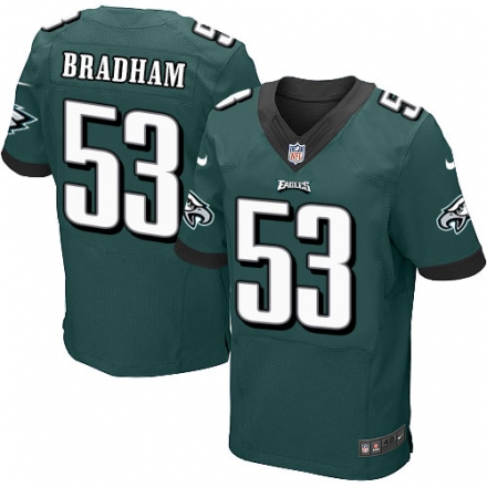 Nike Eagles #53 Nigel Bradham Green Elite Jersey Nike Eagles #53 Nigel Bradham Green Elite Jersey