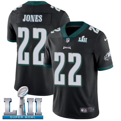 Nike Eagles #22 Sidney Jones Black Alternate Super Bowl LII Men's Stitched NFL Vapor Untouchable Limited Jersey Nike Eagles #22 Sidney Jones Black Alternate Super Bowl LII Men's Stitched NFL Vapor Untouchable Limited Jersey