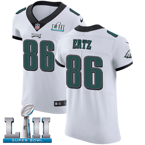 Nike Eagles #86 Zach Ertz White Super Bowl LII Men's Stitched NFL Vapor Untouchable Elite Jersey Nike Eagles #86 Zach Ertz White Super Bowl LII Men's Stitched NFL Vapor Untouchable Elite Jersey