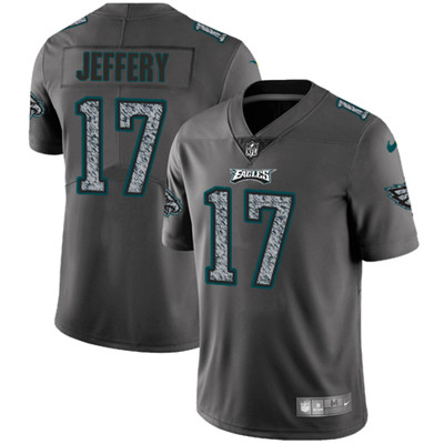 Nike Eagles #17 Alshon Jeffery Gray Static Men's NFL Vapor Untouchable Game Jersey