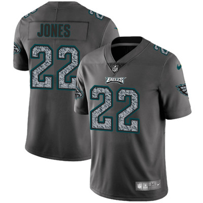 Nike Eagles #22 Sidney Jones Gray Static Men's NFL Vapor Untouchable Game Jersey