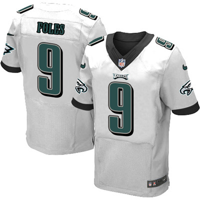 Nike Eagles #9 Nick Foles White Men's Stitched NFL New Elite Jersey Nike Eagles #9 Nick Foles White Men's Stitched NFL New Elite Jersey