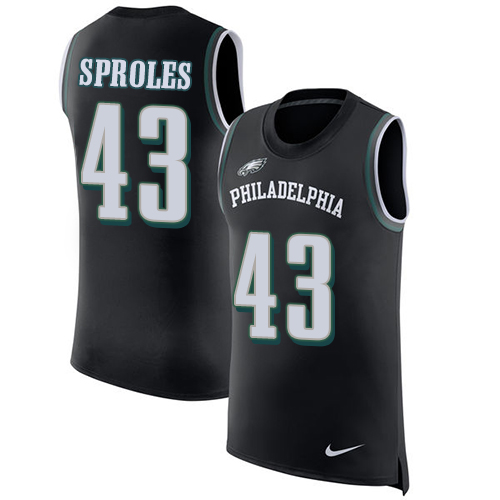 Nike Eagles #43 Darren Sproles Black Alternate Men's Stitched NFL Limited Rush Tank Top Jersey Nike Eagles #43 Darren Sproles Black Alternate Men's Stitched NFL Limited Rush Tank Top Jersey
