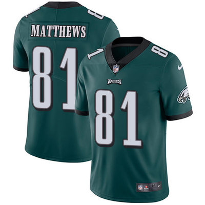 Nike Eagles #81 Jordan Matthews Midnight Green Team Color Men's Stitched NFL Vapor Untouchable Limited Jersey Nike Eagles #81 Jordan Matthews Midnight Green Team Color Men's Stitched NFL Vapor Untouchable Limited Jersey