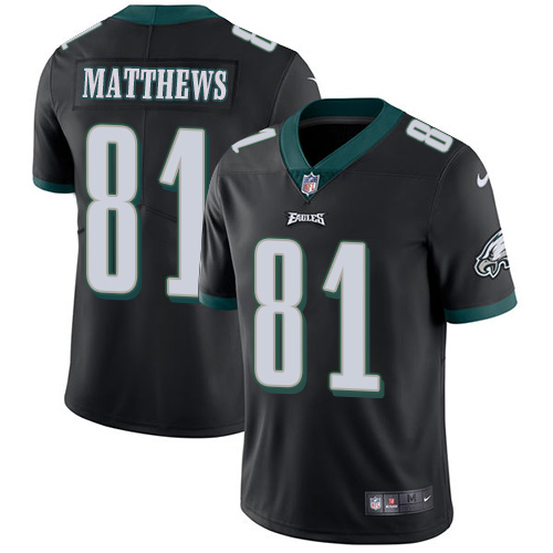 Nike Eagles #81 Jordan Matthews Black Alternate Men's Stitched NFL Vapor Untouchable Limited Jersey Nike Eagles #81 Jordan Matthews Black Alternate Men's Stitched NFL Vapor Untouchable Limited Jersey