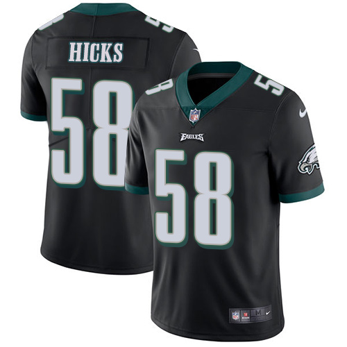 Nike Eagles #58 Jordan Hicks Black Alternate Men's Stitched NFL Vapor Untouchable Limited Jersey Nike Eagles #58 Jordan Hicks Black Alternate Men's Stitched NFL Vapor Untouchable Limited Jersey