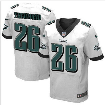 Nike Philadelphia Eagles #26 Walter Thurmond White Men's Stitched NFL New Elite Jersey