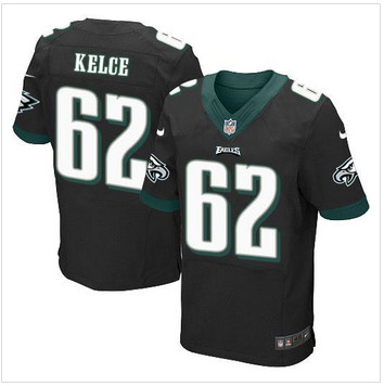 NEW Philadelphia Eagles #62 Jason Kelce Black Alternate Men's Stitched NFL New Elite Jersey