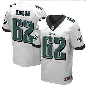NEW Philadelphia Eagles #62 Jason Kelce White Men's Stitched NFL New Elite Jersey