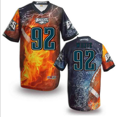 Philadelphia Eagles#92 White Valuable elite jeryseys (4)