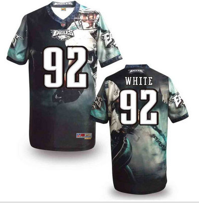 Philadelphia Eagles#92 White Valuable elite jeryseys (3)
