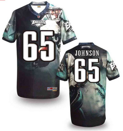 Philadelphia Eagles#65 Johnson Valuable elite jeryseys (3)