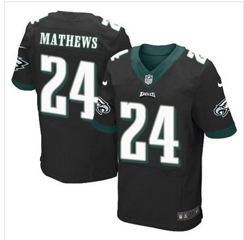 New Philadelphia Eagles #24 Ryan Mathews Black Alternate Men's Stitched NFL New Elite jersey New Philadelphia Eagles #24 Ryan Mathews Black Alternate Men's Stitched NFL New Elite jersey