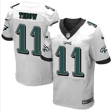 New Philadelphia Eagles #11 Tim Tebow White Men's Stitched NFL New Elite Jersey