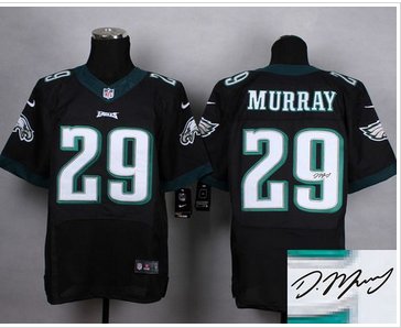 New Philadelphia Eagles #29 DeMarco Murray Black Alternate Men's Stitched NFL Elite Autographed Jersey