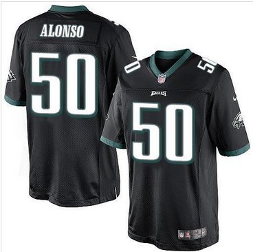 NEW Philadelphia Eagles #50 Kiko Alonso Black Alternate Men's Stitched NFL New Limited Jersey