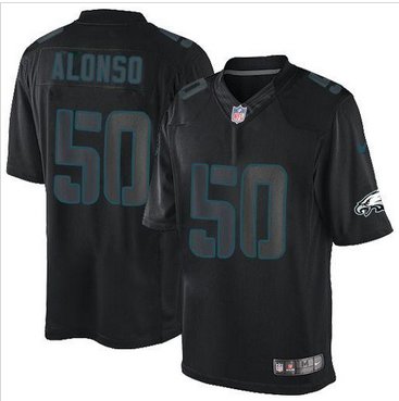 NEW Philadelphia Eagles #50 Kiko Alonso Black Men's Stitched NFL Impact Limited Jersey