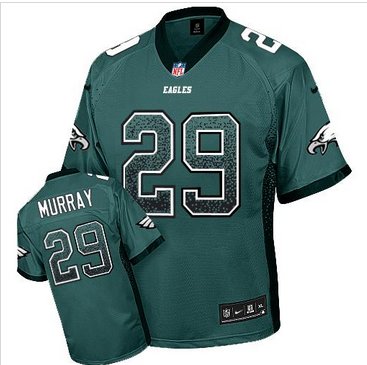 NEW Philadelphia Eagles #29 DeMarco Murray Midnight Green Team Color Men's Stitched NFL Elite Drift Fashion Jersey
