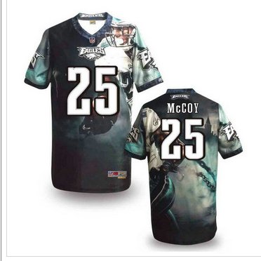 Philadelphia Eagles #25 McCOY Men's Stitched NFL Elite Fanatical Version Jersey (3)