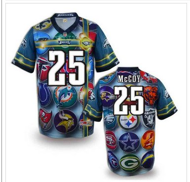 Philadelphia Eagles #25 McCOY Men's Stitched NFL Elite Fanatical Version Jersey (2)