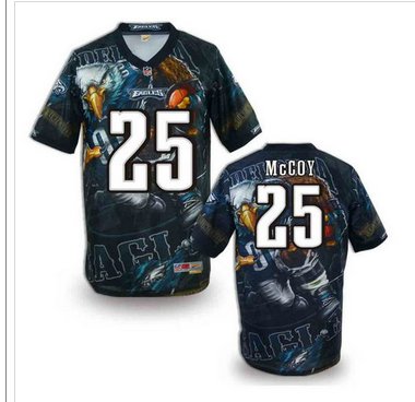 Philadelphia Eagles #25 McCOY Men's Stitched NFL Elite Fanatical Version Jersey (1)