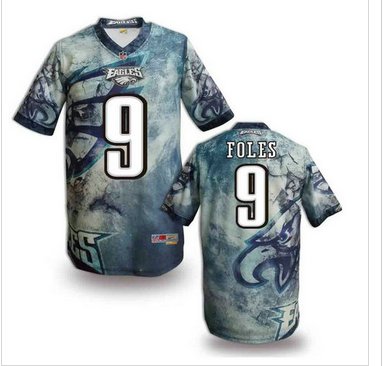 Philadelphia Eagles #9 FOLIS Men's Stitched NFL Elite Fanatical Version Jersey (4)