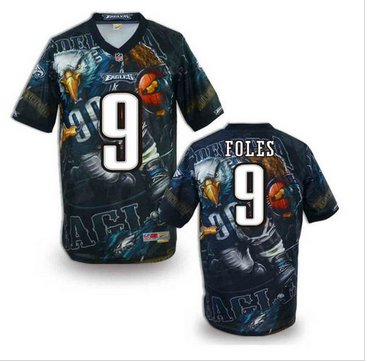 Philadelphia Eagles #9 FOLIS Men's Stitched NFL Elite Fanatical Version Jersey (1)