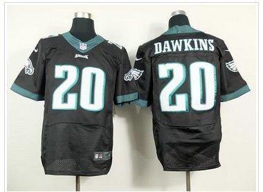 NEW Philadelphia Eagles #20 Brian Dawkins Black NFL New Elite Jersey