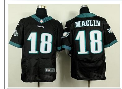 NEW Philadelphia Eagles #18 Jeremy Maclin Black NFL New Elite Jersey