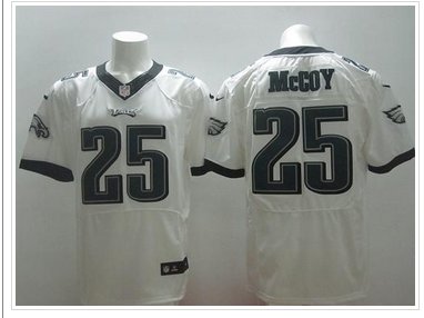 NEW Philadelphia Eagles #25 LeSean McCoy White NFL New Elite Jersey