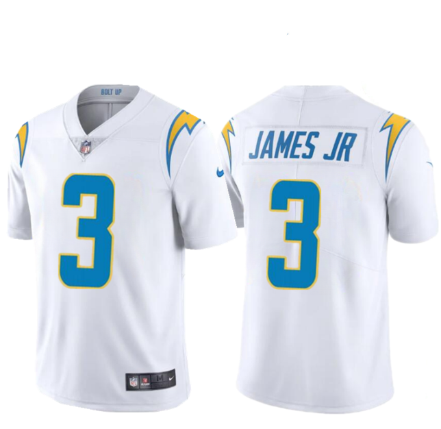 Men's Los Angeles Chargers #3 Derwin James Jr. White Vapor Untouchable Limited Stitched Jersey Men's Los Angeles Chargers #3 Derwin James Jr. White Vapor Untouchable Limited Stitched Jersey