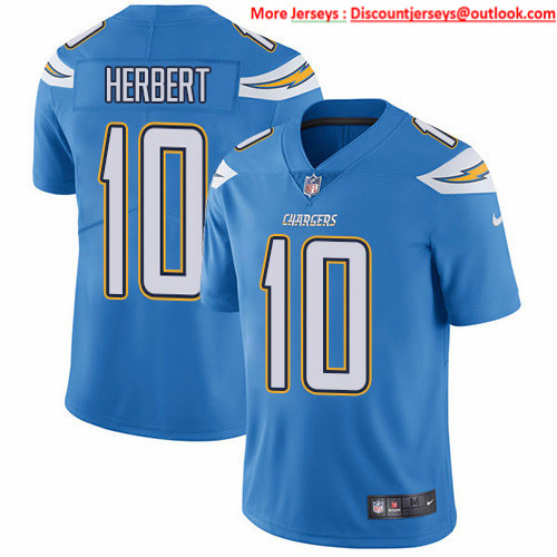 Nike Chargers #10 Justin Herbert Electric Blue Alternate Men's Stitched NFL Vapor Untouchable Limited Jersey