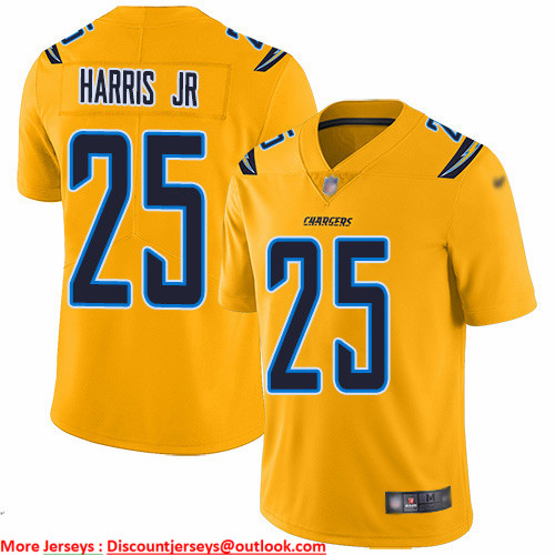 Nike Chargers #25 Chris Harris Jr Gold Men's Stitched NFL Limited Inverted Legend Jersey