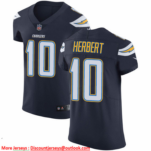 Nike Chargers #10 Justin Herbert Navy Blue Team Color Men's Stitched NFL Vapor Untouchable Elite Jersey