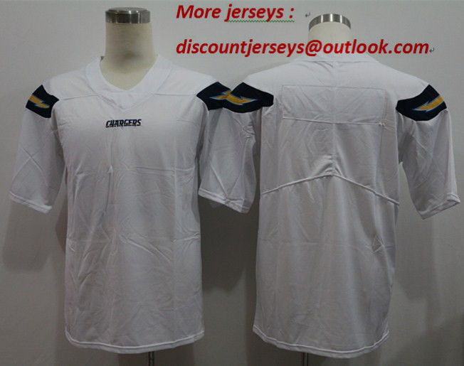 Nike Chargers Blank White Vapor Untouchable Limited Jersey
