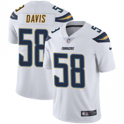 Nike Chargers 58 Thomas Davis White Vapor Untouchable Limited Jesrey Nike Chargers 58 Thomas Davis White Vapor Untouchable Limited Jesrey