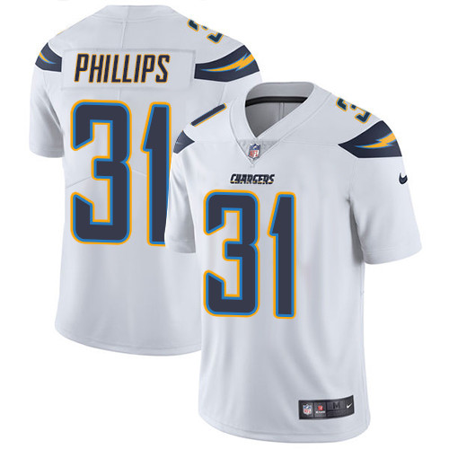 Nike Chargers #31 Adrian Phillips White Men's Stitched NFL Vapor Untouchable Limited Jersey Nike Chargers #31 Adrian Phillips White Men's Stitched NFL Vapor Untouchable Limited Jersey