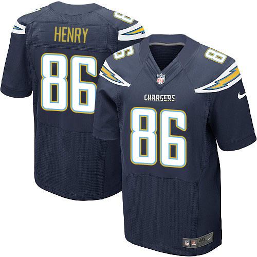 Nike Chargers #86 Hunter Henry Navy Blue Team Color Men's Stitched NFL New Elite Jersey Nike Chargers #86 Hunter Henry Navy Blue Team Color Men's Stitched NFL New Elite Jersey