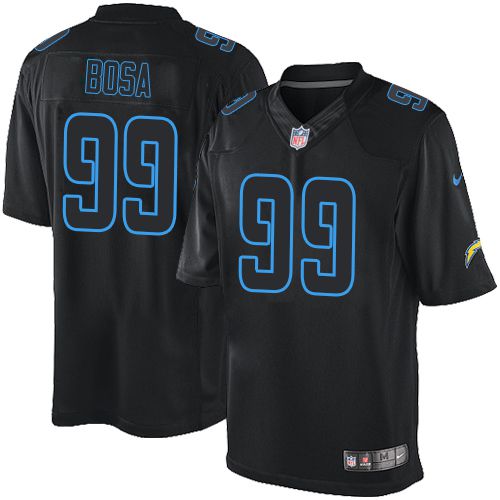 Nike Chargers #99 Joey Bosa Black Men's Stitched NFL Impact Limited Jersey Nike Chargers #99 Joey Bosa Black Men's Stitched NFL Impact Limited Jersey