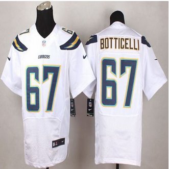 NEW San Diego Chargers #67 Cameron Botticelli White Men's Stitched NFL New Elite Jersey