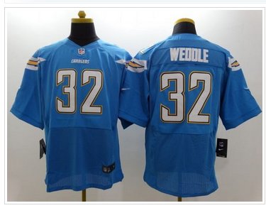 New San Diego Chargers #32 Eric Weddle Electric Blue Alternate NFL New Elite Jersey