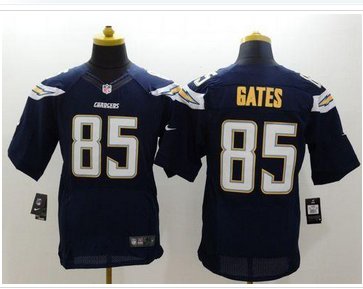 New San Diego Chargers #85 Antonio Gates Navy Blue Team Color NFL New Elite Jersey