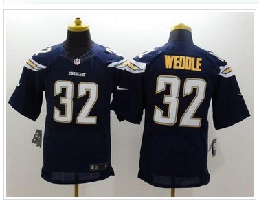 New San Diego Chargers #32 Eric Weddle Navy Blue Team Color NFL New Elite Jersey