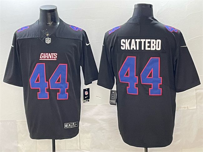 Men's New York Giants #44 Cam Skattebo Black Fashion Vapor Untouchable Limited Stitched Football Jersey Men's New York Giants #44 Cam Skattebo Black Fashion Vapor Untouchable Limited Stitched Football Jersey