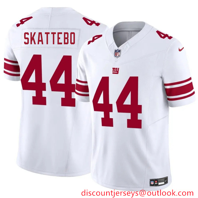 Men's New York Giants #44 Cam Skattebo White 2025 Draft F.U.S.E. Vapor Untouchable Limited Stitched Jersey Men's New York Giants #44 Cam Skattebo White 2025 Draft F.U.S.E. Vapor Untouchable Limited Stitched Jersey