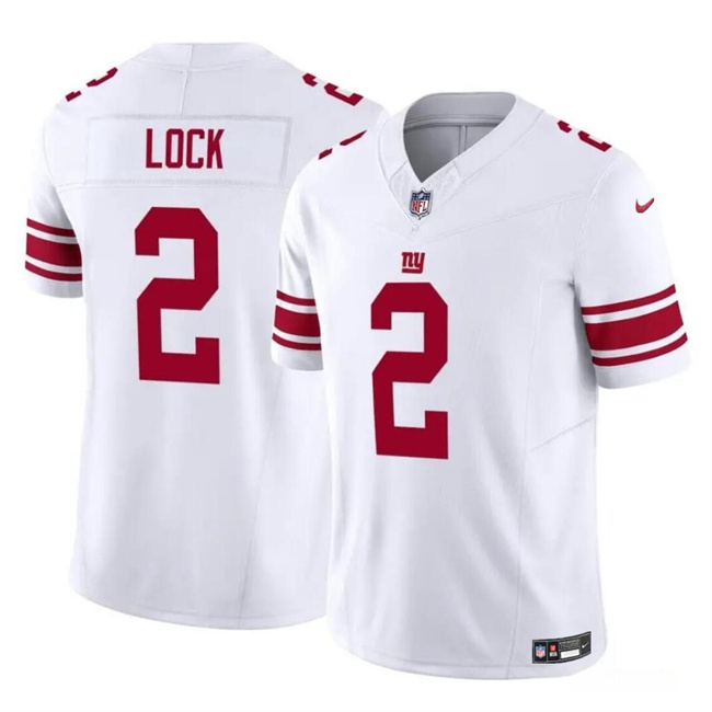 Men's New York Giants #2 Drew Lock White 2023 F.U.S.E. Vapor Untouchable Limited Stitched Jersey Men's New York Giants #2 Drew Lock White 2023 F.U.S.E. Vapor Untouchable Limited Stitched Jersey