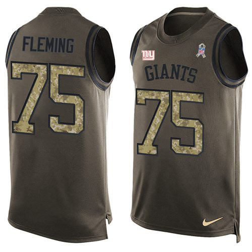 Nike Giants #75 Cameron Fleming Green Men's Stitched NFL Limited Salute To Service Tank Top Jersey Nike Giants #75 Cameron Fleming Green Men's Stitched NFL Limited Salute To Service Tank Top Jersey